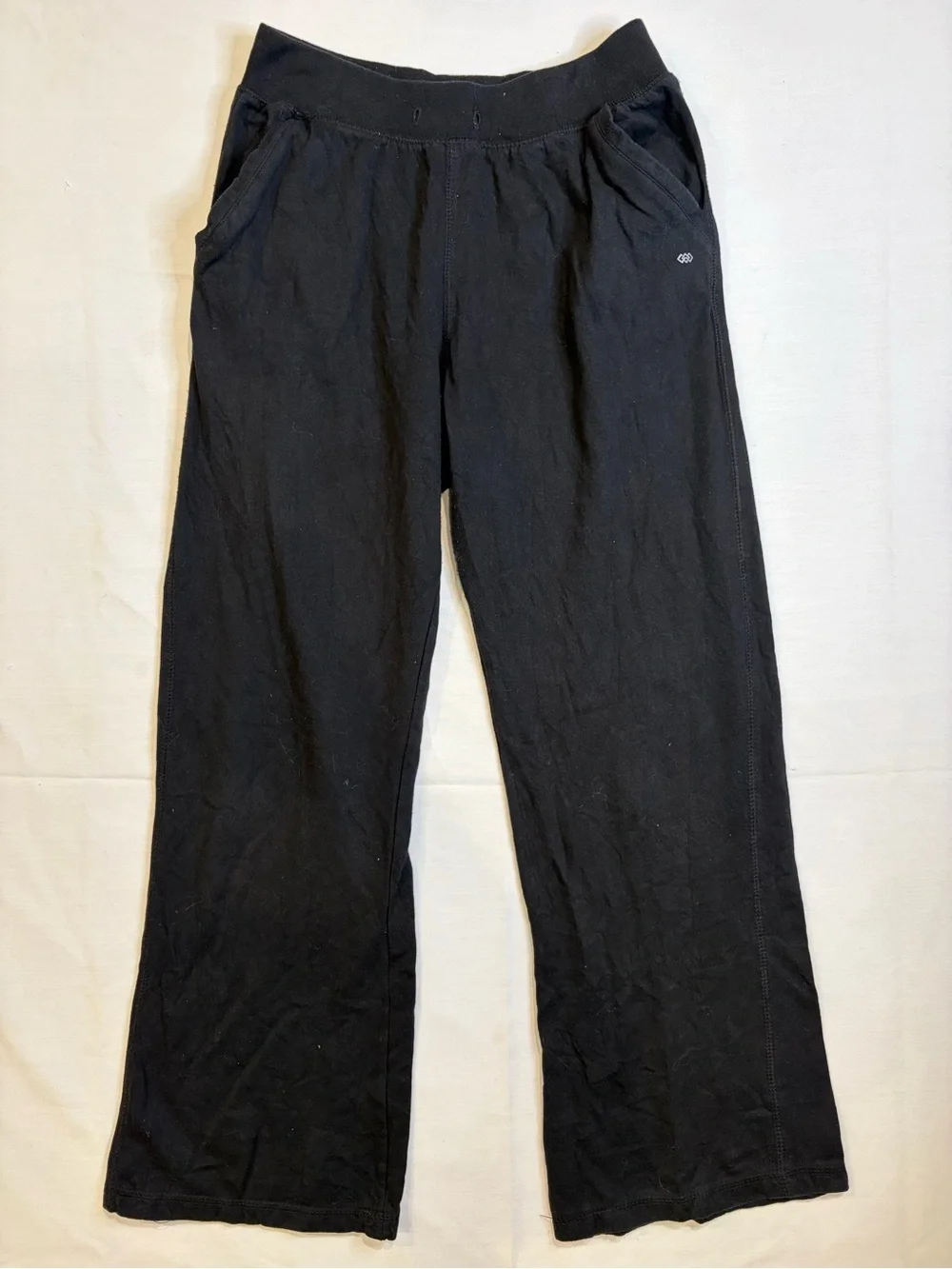 Men's Black Relaxed Knit Joggers with Elastic Waist
